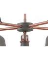 Morgan Telescopic 5 Light, 5 x E27, Sand Grey/Copper/White