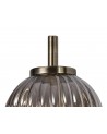 Arianna Wall Lamp, 1 x G9, Antique Brass/Smoked Glass