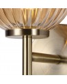 Arianna Wall Lamp, 1 x G9, Antique Brass/Amber Glass
