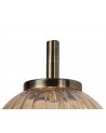 Arianna Wall Lamp, 1 x G9, Antique Brass/Amber Glass