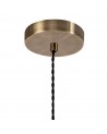 Arianna Pendant, 3 x G9, Antique Brass/Smoked & Amber Glass