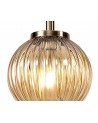 Arianna Pendant, 3 x G9, Antique Brass/Smoked & Amber Glass