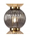 Arianna Pendant, 3 x G9, Antique Brass/Smoked & Amber Glass