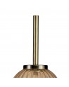 Arianna Table Lamp, 3 x G9, Antique Brass/Smoked & Amber Glass