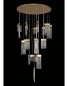 Chloe Pendant Round 5M, 21 x 4.5W LED Painted Brushed Gold