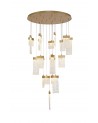 Chloe Pendant Round 5M, 21 x 4.5W LED Painted Brushed Gold