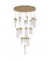 Chloe Pendant Round 5M, 21 x 4.5W LED Painted Brushed Gold