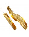 Alana Pendant 5M, 21 x G9, Brass/Copper & Cognac Glass