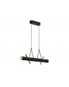 Mollie Pendant, 4 x 2W LED, 3000K, 1120lm, Sand  Black/Gold, 3yrs Warranty