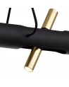 Mollie Pendant, 4 x 2W LED, 3000K, 1120lm, Sand  Black/Gold, 3yrs Warranty