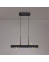 Mollie Pendant, 4 x 2W LED, 3000K, 1120lm, Sand  Black/Gold, 3yrs Warranty
