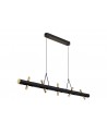 Mollie Pendant, 10 x 2W LED, 3000K, 2800lm, Sand Black/Gold, 3yrs Warranty