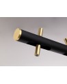 Mollie Pendant, 10 x 2W LED, 3000K, 2800lm, Sand Black/Gold, 3yrs Warranty