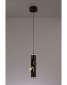 Mollie Pendant, 2 x 2W LED, 3000K, 560lm, Sand Black/Gold, 3yrs Warranty