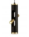 Mollie Pendant, 2 x 2W LED, 3000K, 560lm, Sand Black/Gold, 3yrs Warranty