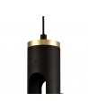 Mollie Pendant, 2 x 2W LED, 3000K, 560lm, Sand Black/Gold, 3yrs Warranty