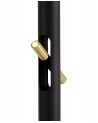 Mollie Floor Lamp, 6 x 2W LED, 3000K, 1680lm, Sand Black/Gold, 3yrs Warranty