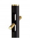 Mollie Floor Lamp, 6 x 2W LED, 3000K, 1680lm, Sand Black/Gold, 3yrs Warranty