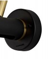 Mollie Wall Light, 2 x 2W LED, 3000K, 560lm, Sand Black/Gold, 3yrs Warranty