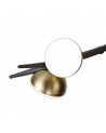 Aliyah 8 Light Ceiling Pendant, 8 x 3W LED, 3000K, 1320lm, Black/Antique Brass, 3yrs Warranty