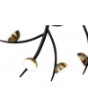 Aliyah 12 Light Semi-Flush, 12 x 3W LED, 3000K, 1980lm, Black/Antique Brass, 3yrs Warranty