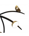 Aliyah 12 Light Semi-Flush, 12 x 3W LED, 3000K, 1980lm, Black/Antique Brass, 3yrs Warranty