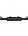 Aliyah 16 Light Linear Pendant, 16 x 3W LED, 3000K, 2640lm, Black/Antique Brass, 3yrs Warranty