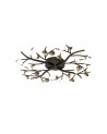 Aliyah 28 Light Semi-Flush, 28 x 3W LED, 3000K, 4400lm, Black/Antique Brass, 3yrs Warranty