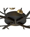 Aliyah 28 Light Semi-Flush, 28 x 3W LED, 3000K, 4400lm, Black/Antique Brass, 3yrs Warranty
