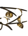 Aliyah 28 Light Semi-Flush, 28 x 3W LED, 3000K, 4400lm, Black/Antique Brass, 3yrs Warranty
