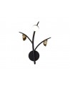 Aliyah 3 Light Wall Lamp, 3 x 3W LED, 3000K, 495lm, Black/Antique Brass, 3yrs Warranty