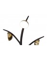 Aliyah 3 Light Wall Lamp, 3 x 3W LED, 3000K, 495lm, Black/Antique Brass, 3yrs Warranty