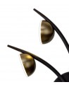 Aliyah 5 Light Wall Lamp, 5 x 3W LED, 3000K, 825lm, Black/Antique Brass, 3yrs Warranty