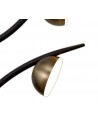 Aliyah 5 Light Wall Lamp, 5 x 3W LED, 3000K, 825lm, Black/Antique Brass, 3yrs Warranty