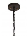 Elsie Pendant 5 Light E27, Brown Oxide/Bronze With Clear Glass Shades