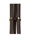 Elsie Pendant 5 Light E27, Brown Oxide/Bronze With Clear Glass Shades