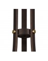 Elsie Pendant 3 Light E27, Brown Oxide/Bronze With Clear Glass Shades