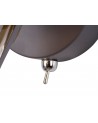 Polly 1 Light Spotlight E14, Matt Grey/Polished Chrome/Cognac