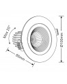 BONO 12W White LED Recessed Downlight Adjustable