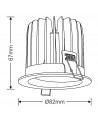 BEBE 15W White LED Recessed Downlight