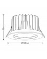 BRIO 15W White Recessed Spotlight With Trim