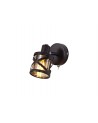 Polly 1 Light Spotlight E14, Oiled Bronze/Polished Chrome/Amber