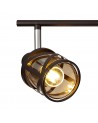 Polly 4 Light Bar Spotlight E14, Oiled Bronze/Polished Chrome/Amber