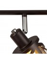 Polly 4 Light Bar Spotlight E14, Oiled Bronze/Polished Chrome/Amber