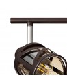 Polly 4 Light Bar Spotlight E14, Oiled Bronze/Polished Chrome/Amber