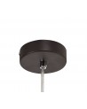Polly 1 Light Pendant E14, Oiled Bronze/Polished Chrome/Amber
