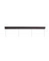 Polly 4 Light Bar Pendant E14, Oiled Bronze/Polished Chrome/Amber
