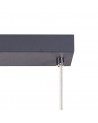 Polly 4 Light Bar Pendant E14, Matt Grey/Polished Chrome/Cognac