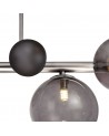Rosalie Semi-Flush Ceiling Light, 4 x G9, Polished Chrome/Smoked Glass