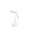 Erica Table Lamp, 10W LED, 3000K, 800lm, Silver/Polished Chrome, 3yrs Warranty